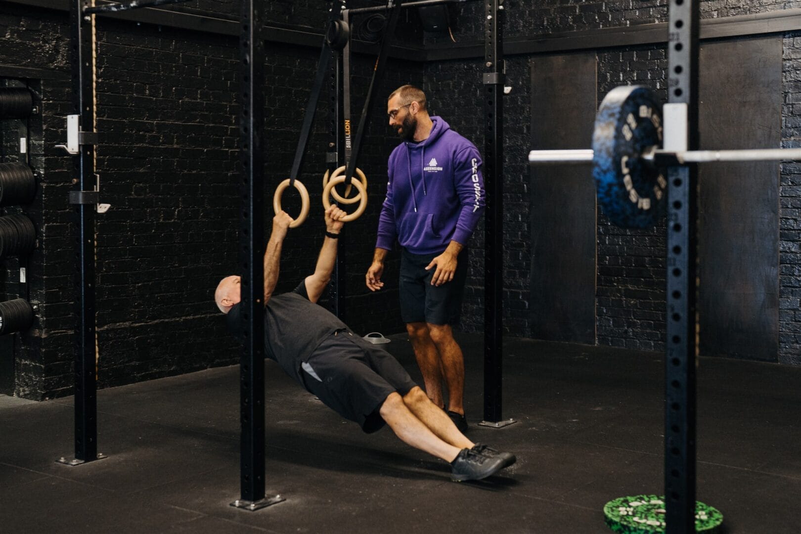 personal training with member from CrossFit Epsom
